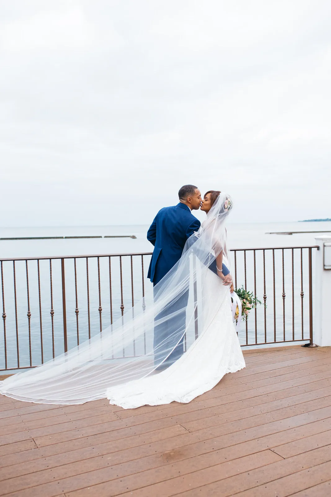 Crystal Trimmed Cathedral Length Wedding Veil