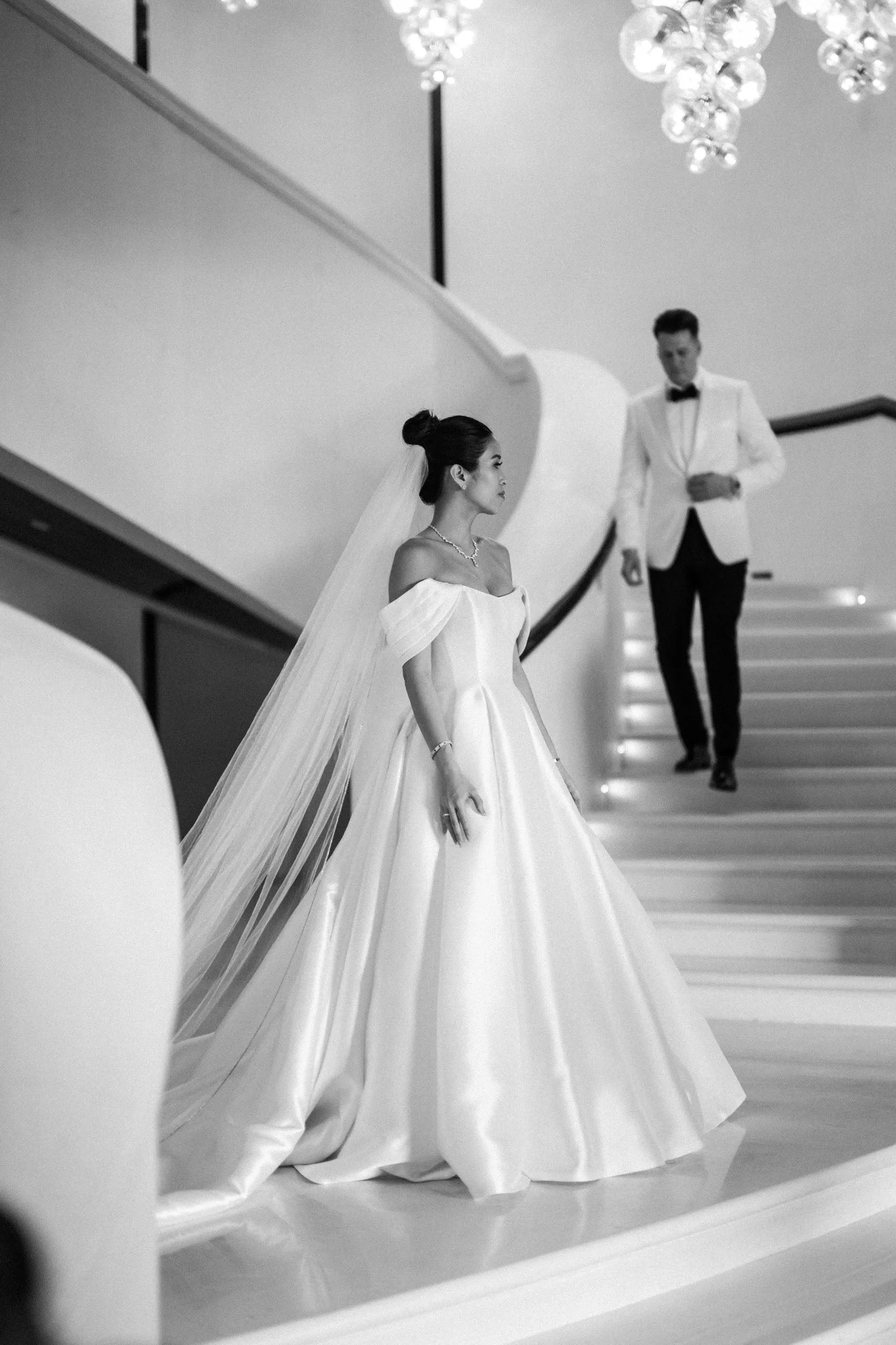 Crystal Trimmed Cathedral Length Wedding Veil