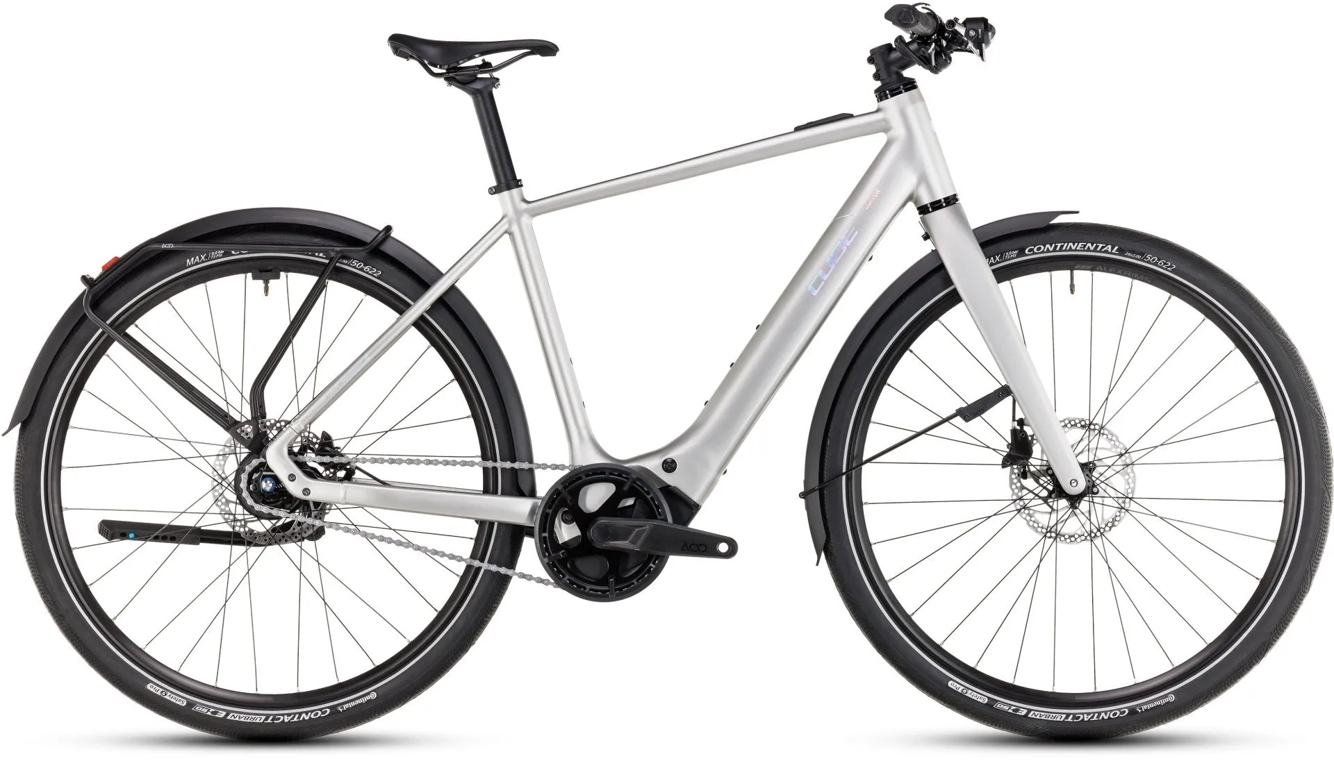 Cube Editor Hybrid SLX FE 400X Electric Hybrid Bike 2025 - Sleek Grey