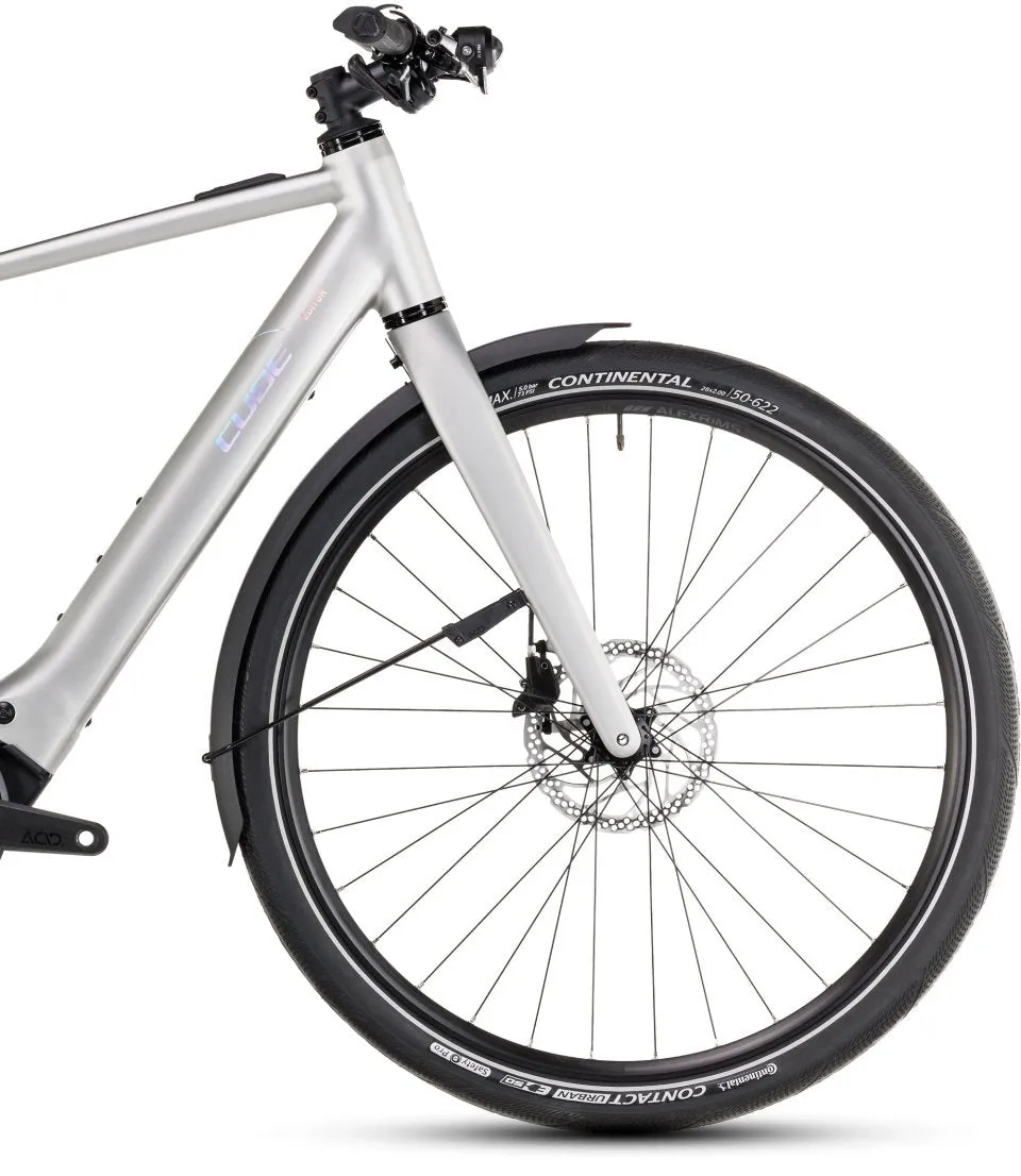 Cube Editor Hybrid SLX FE 400X Electric Hybrid Bike 2025 - Sleek Grey