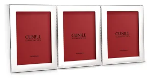 Cunill Tiffany Plain Hinged Triple 4x6 Sterling Frame