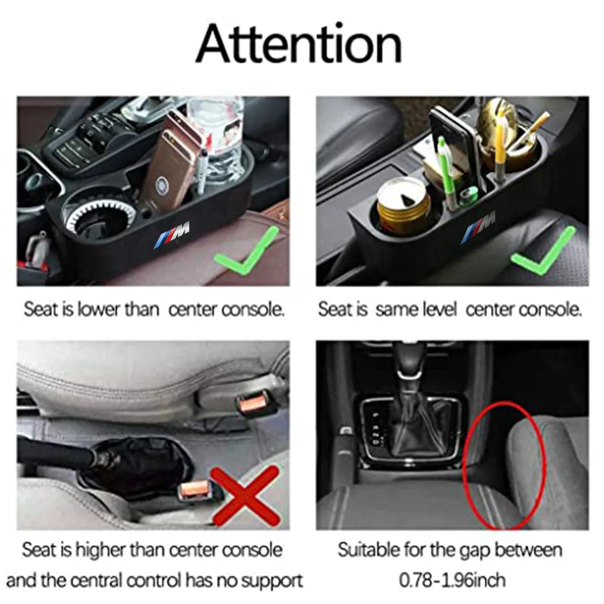 Cup Holder Portable Multifunction Vehicle Seat Cup Cell Phone Drinks Holder Box Car Interior Organizer, Custom Fit For Your Cars, Car Accessories KO11995