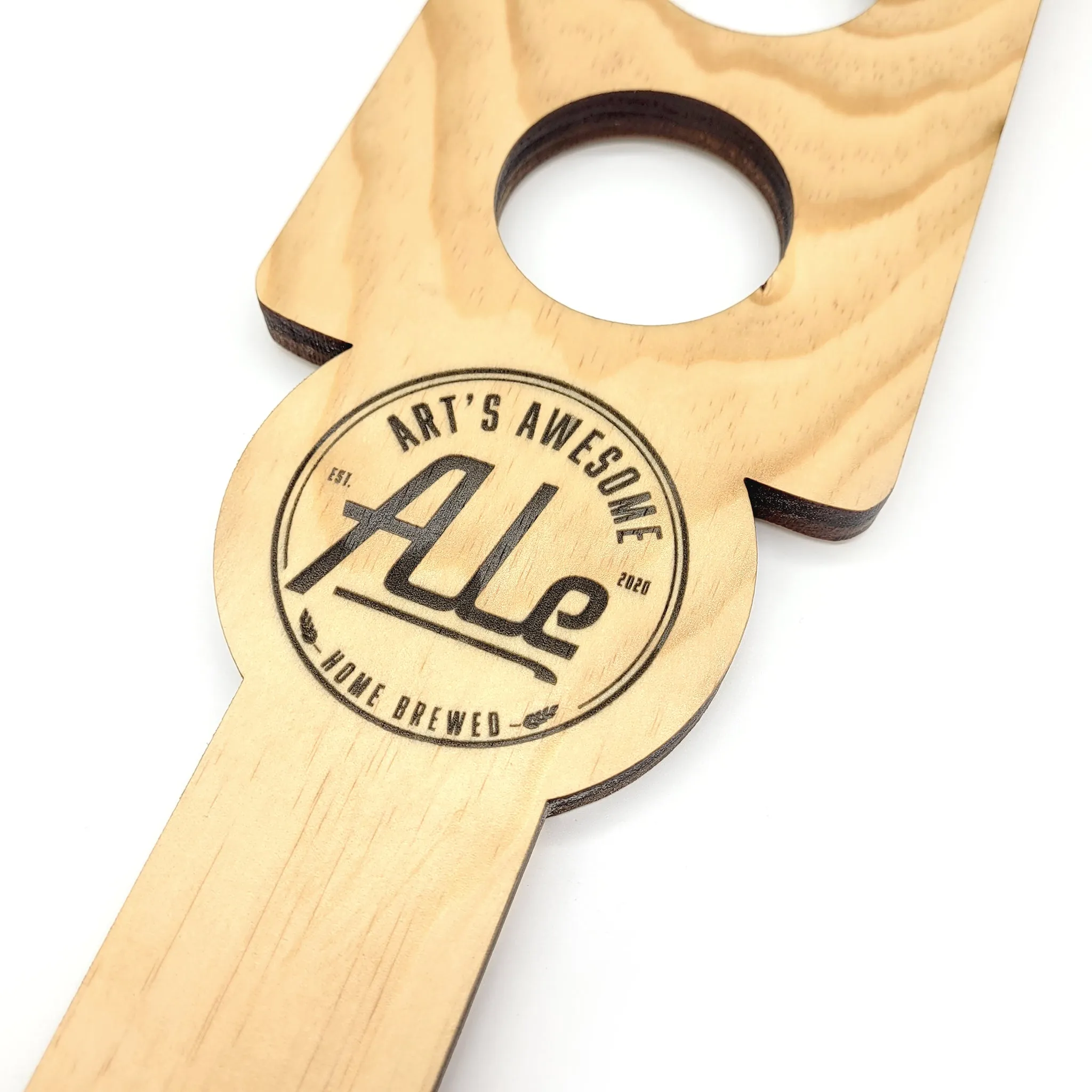 Custom Beer Paddle / Bar Flight 3 Hole
