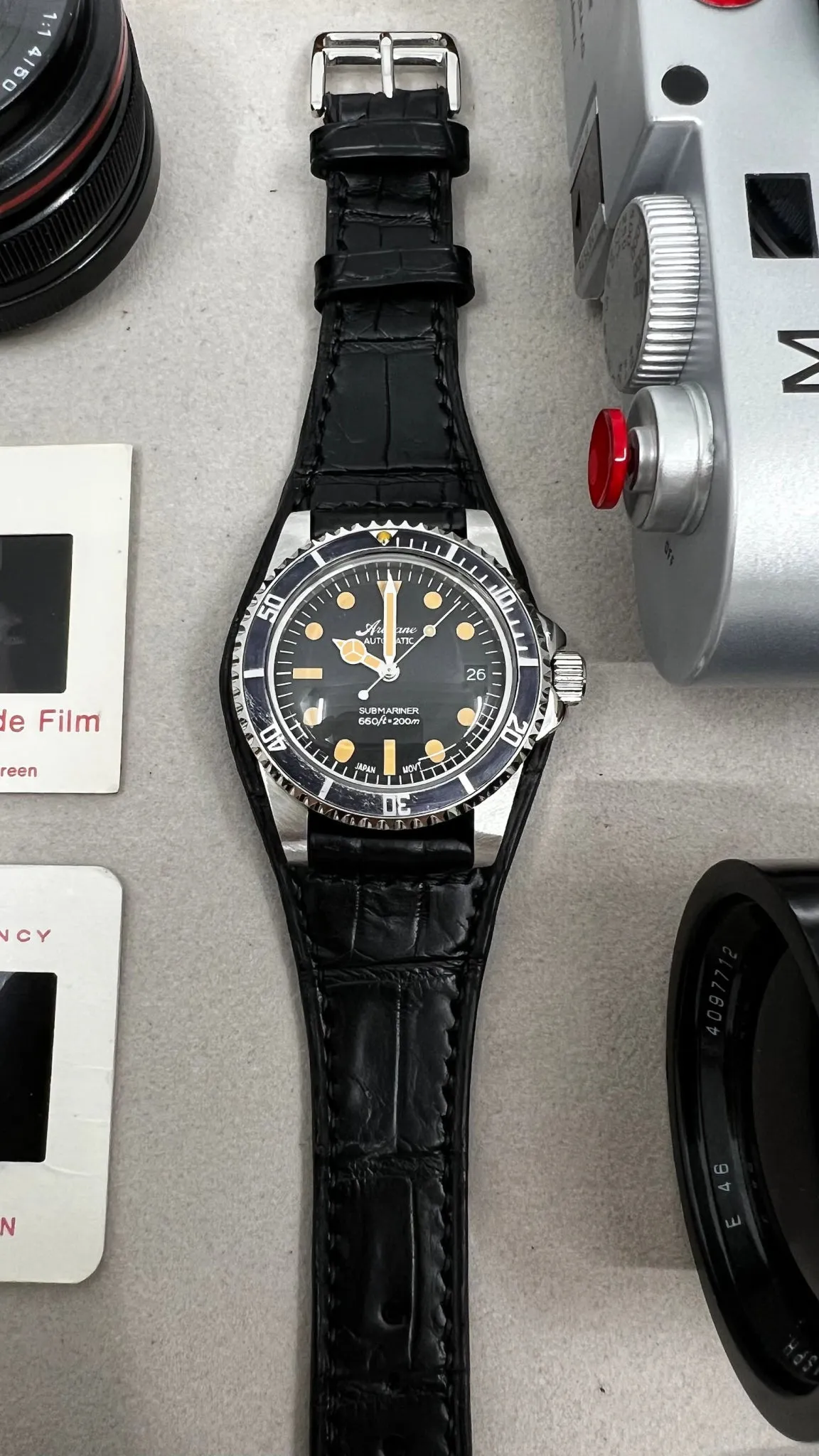 Custom build Men's Watch, Mechanical Watch - Artisane, Diving Watch, Age  Vintage Watch with Leather Watch Strap, Gift Ideas