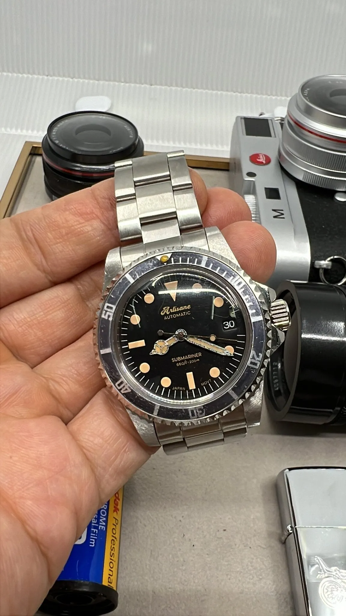 Custom build Men's Watch, Mechanical Watch - Artisane, Diving Watch, Age  Vintage Watch with Leather Watch Strap, Gift Ideas