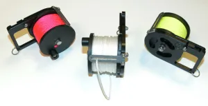 Custom Divers 50m Pocket Ratchet Reel Coloured