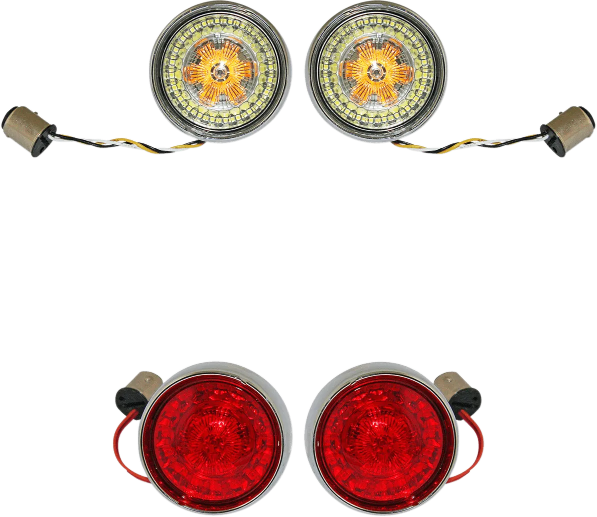 Custom Dynamics PB-BCM-BB-B Probeam Bullet Bezel Turn Signal Conversion Kit - Black