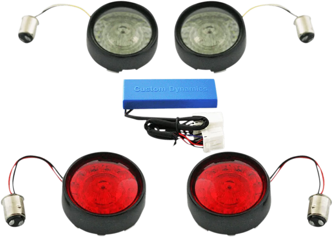 Custom Dynamics PB-BCM-BB-C Probeam Bullet Bezel Turn Signal Conversion Kit - Chrome