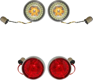 Custom Dynamics PB-BCM-BB-C Probeam Bullet Bezel Turn Signal Conversion Kit - Chrome