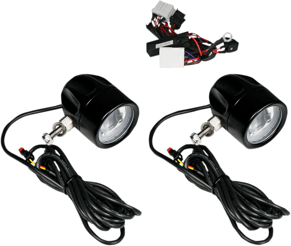Custom Dynamics PB-FOG-HD-B LED Halo Fog Lights - Black