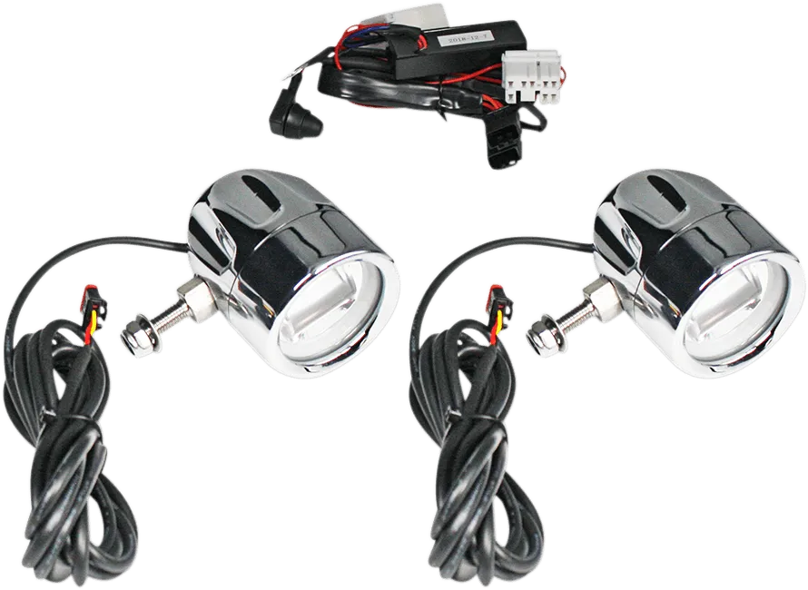 Custom Dynamics PB-FOG-HD-C LED Halo Fog Lights - Chrome