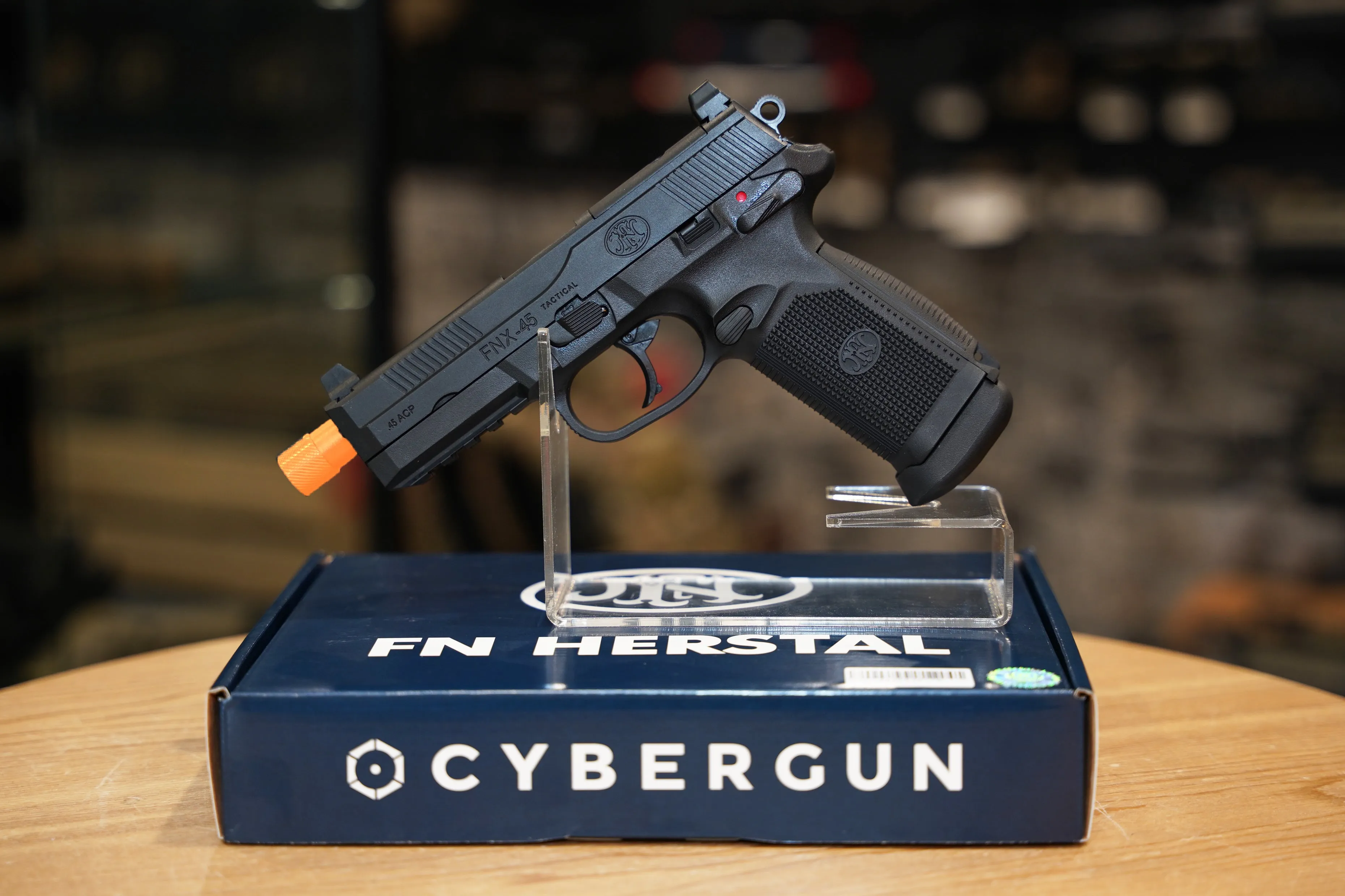 Cybergun FN Herstal Licensed FNX-45 GBB Pistol Gel Blaster Replica by VFC Tan/Black