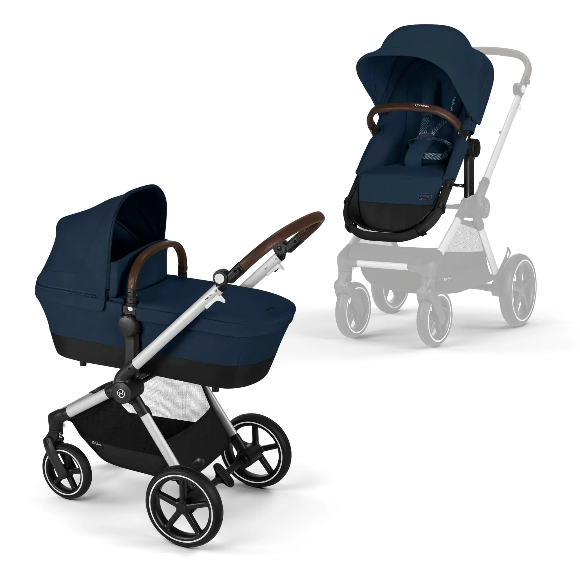 Cybex Eos Lux Luxury 9 Piece Bundle in Ocean Blue