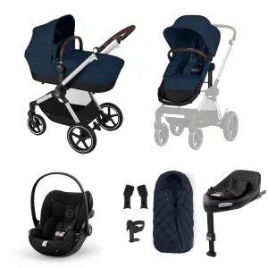 Cybex Eos Lux Luxury 9 Piece Bundle in Ocean Blue