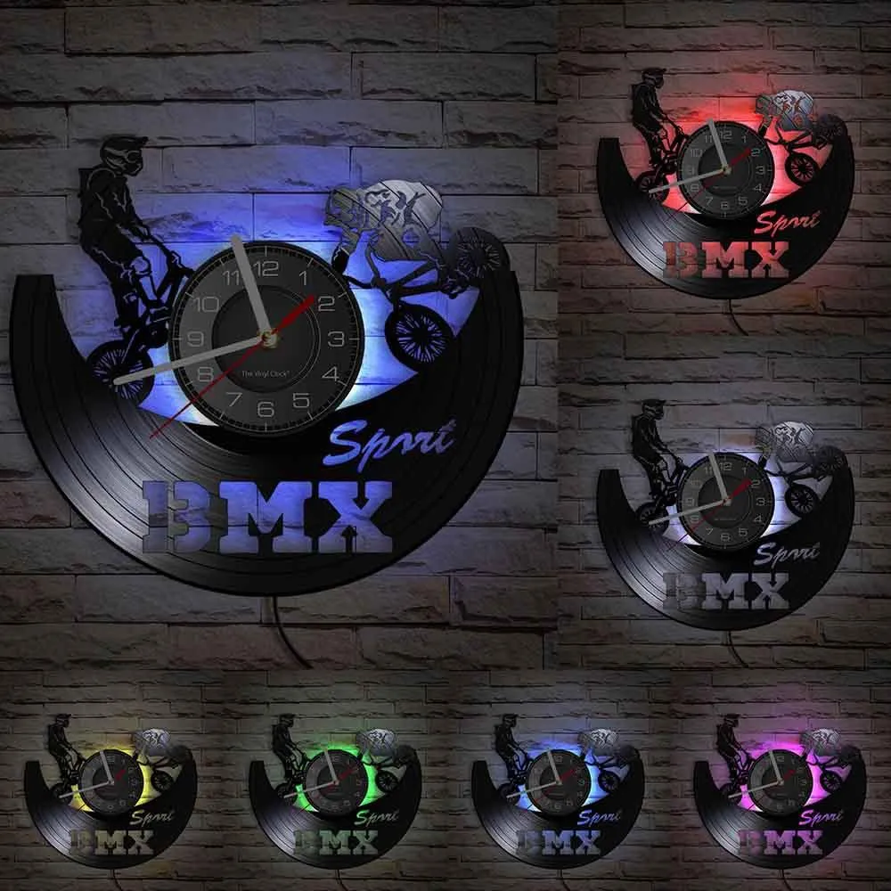 Cycolinks BMX Sport Vinyl Clock