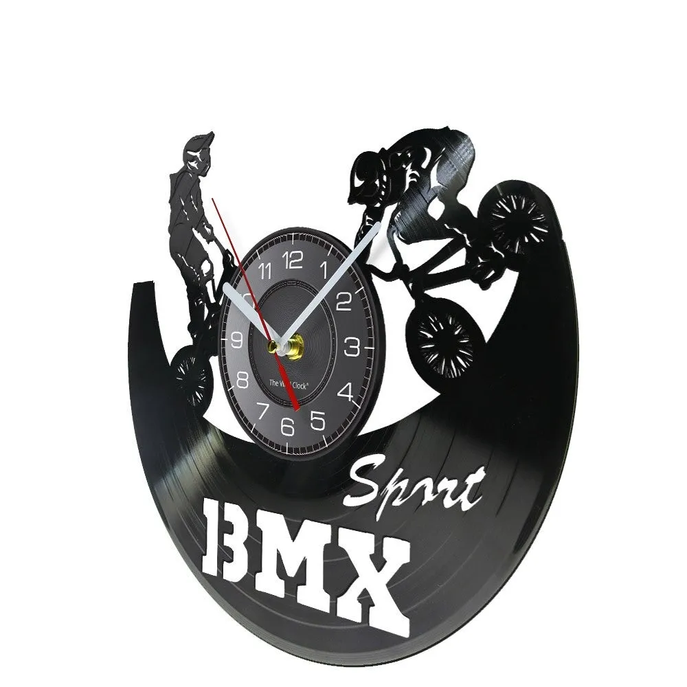 Cycolinks BMX Sport Vinyl Clock