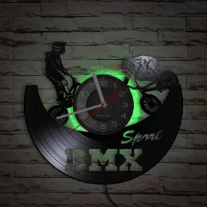 Cycolinks BMX Sport Vinyl Clock