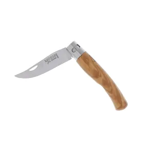 (D) Laguiole French Hand Made Frerot Olive Wood Pocket Knife, Vintage