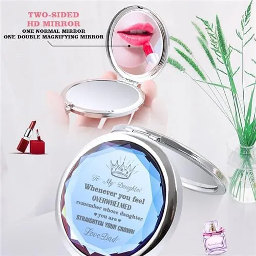 Dad To Daughter - Straighten Your Crown - Pocket Mirror