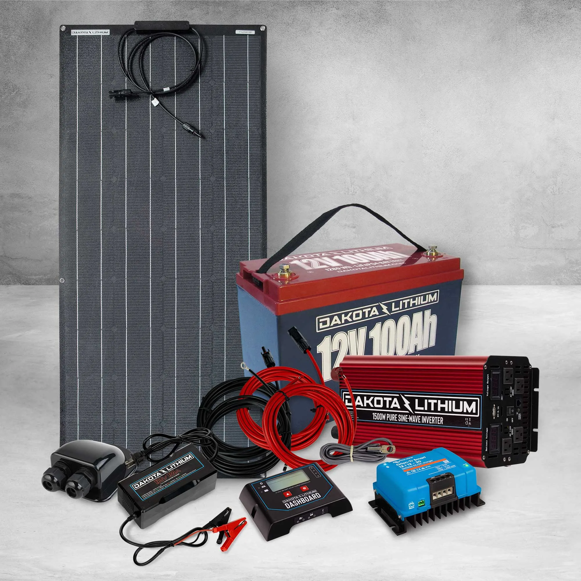 Dakota Lithium 12V 100Ah Off-Grid Solar Power System