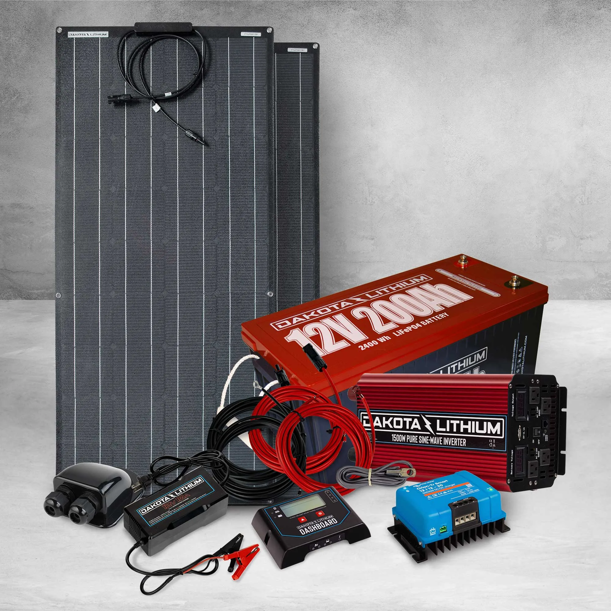 Dakota Lithium 12V 200Ah Off-Grid Solar Power System