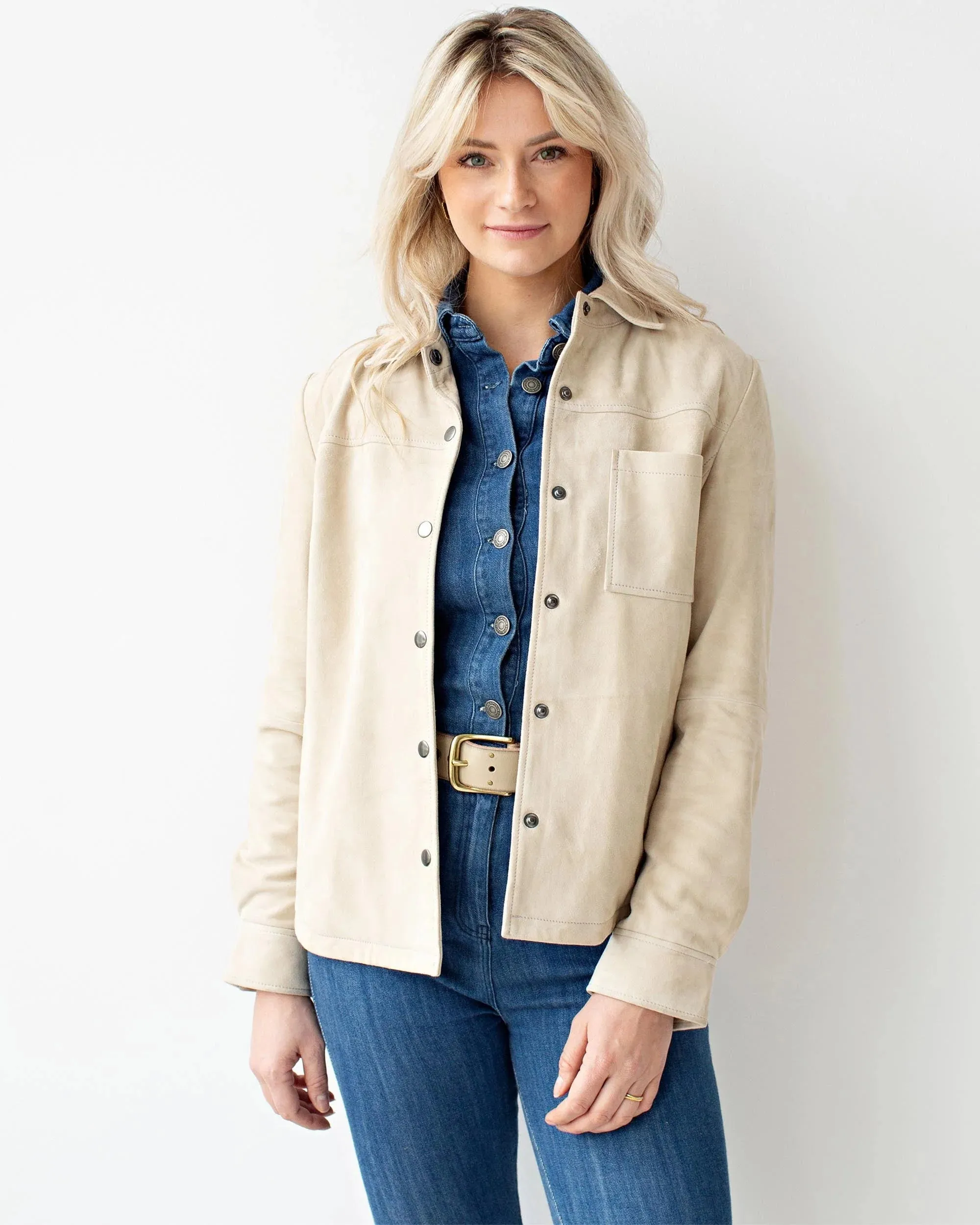 Dakota | Suede Leather Shirt Jacket
