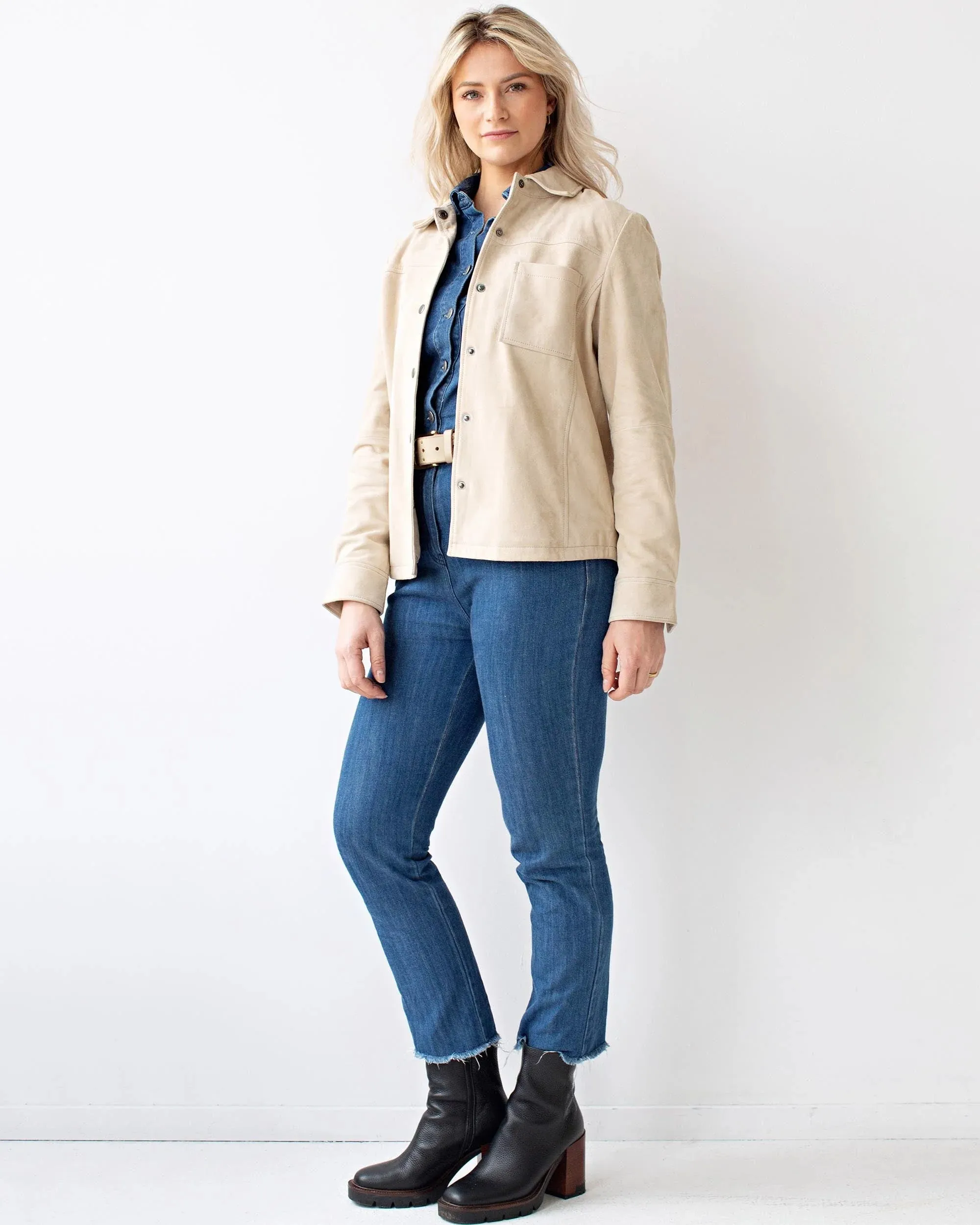 Dakota | Suede Leather Shirt Jacket