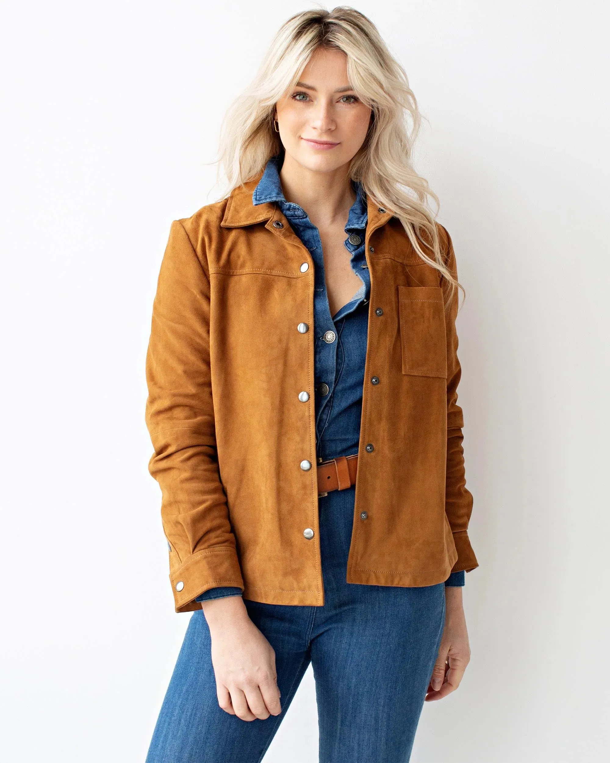 Dakota | Suede Leather Shirt Jacket