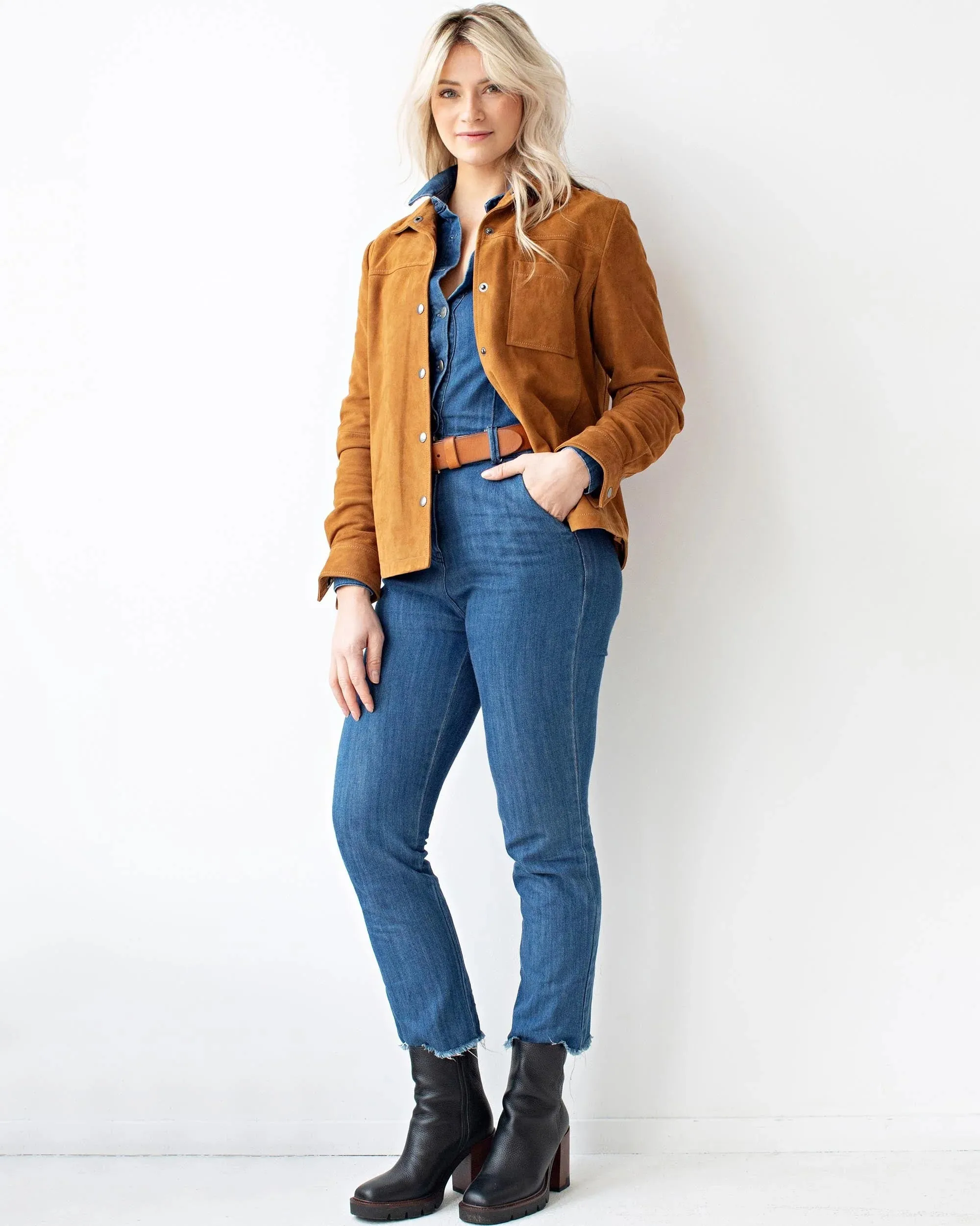 Dakota | Suede Leather Shirt Jacket