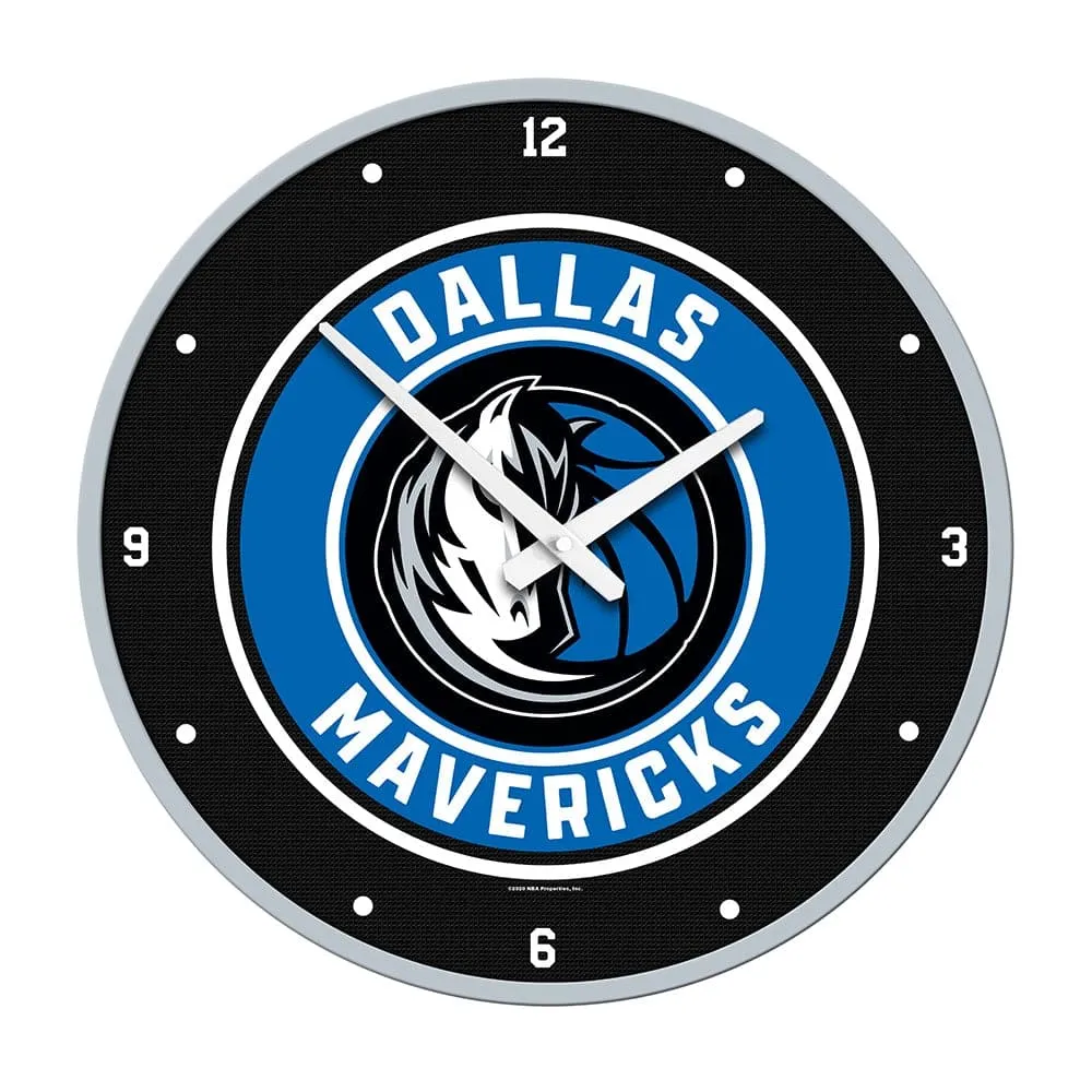 Dallas Mavericks: Modern Disc Wall Clock