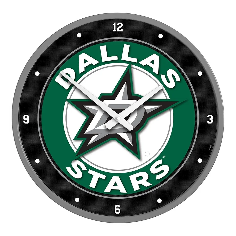 Dallas Stars: Modern Disc Wall Clock