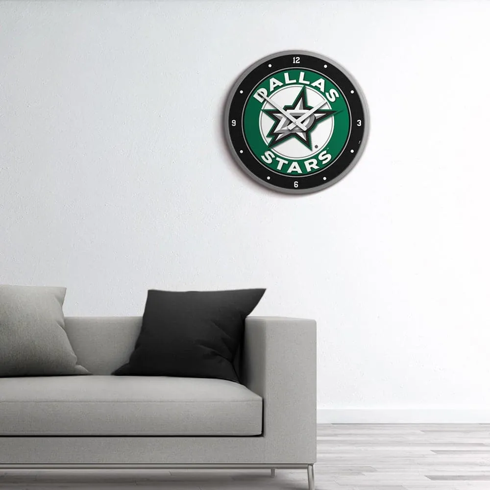 Dallas Stars: Modern Disc Wall Clock
