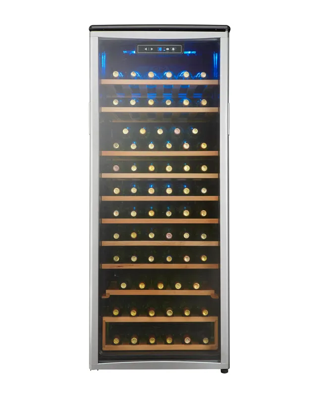 Danby 24" Wide 75 Bottle Singe Zone Platinum Wine Refrigerator DWC106A1BPDD
