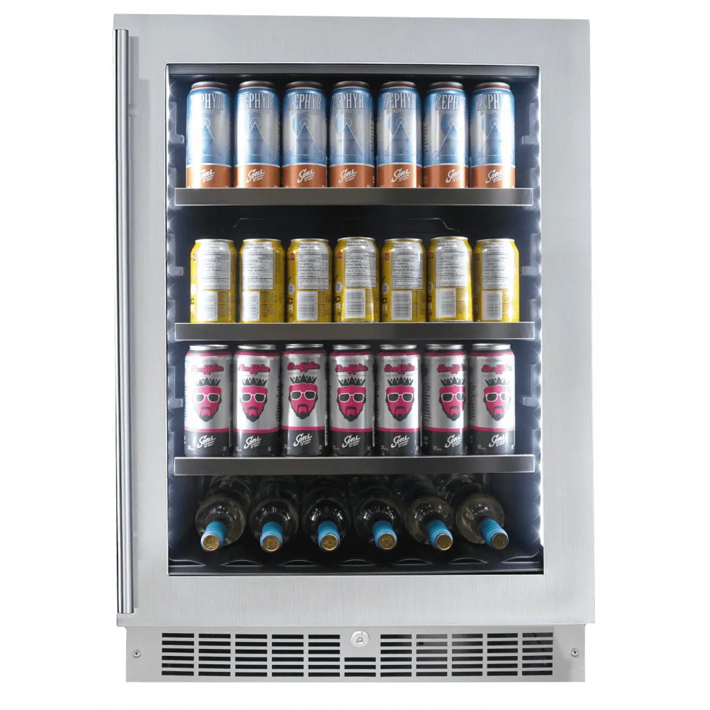 Danby 24" Wide Saxony Single Zone Built-In Beverage Center SPRBC056D1SS