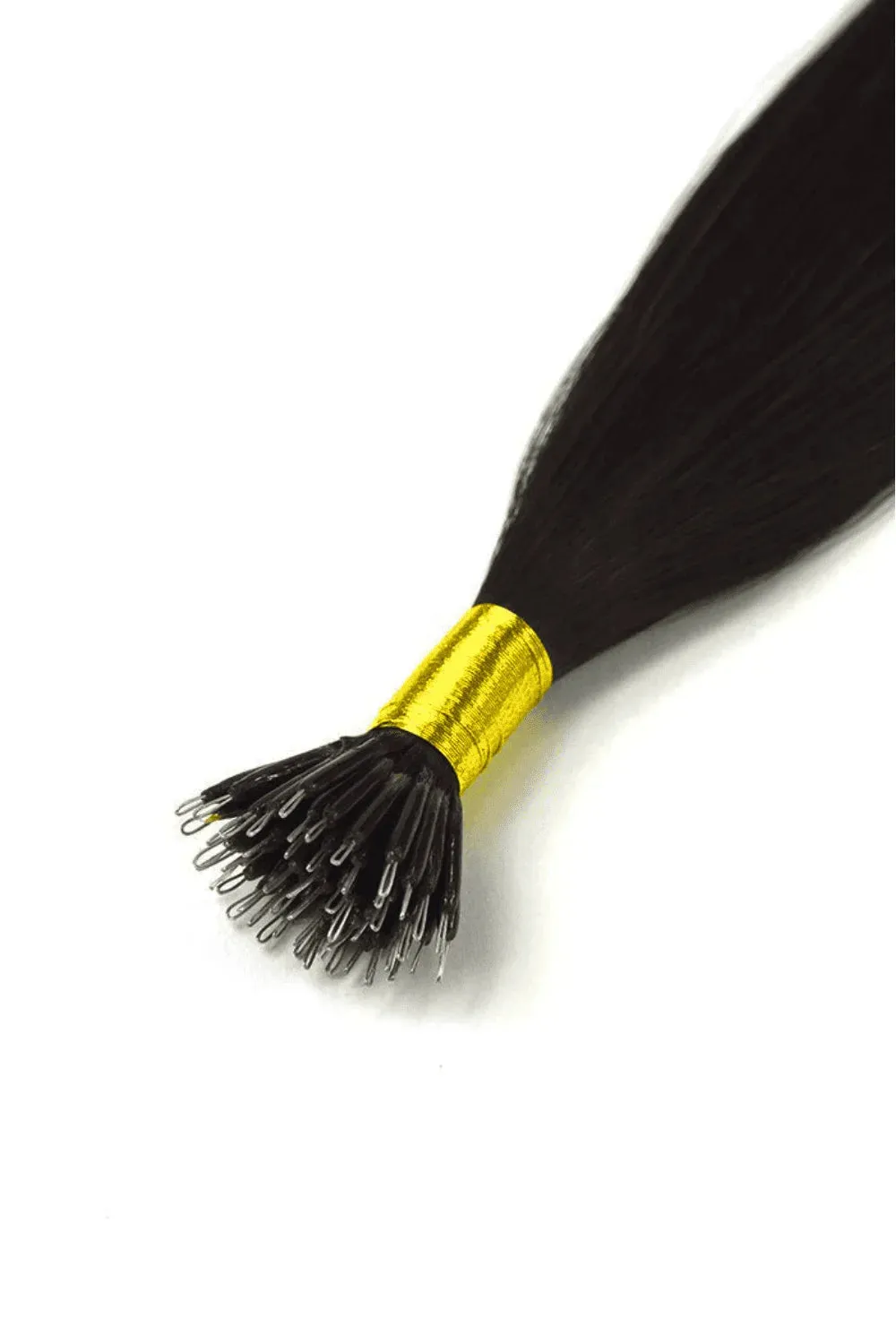 Darkest Brown (#2) Nano Ring Hair Extensions