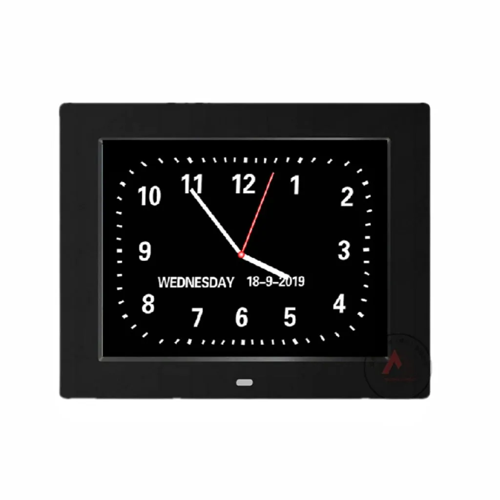 Day Date Calendar Clock Dementia Clock Digital Alarm Clock with Large LCD Screen (Black)