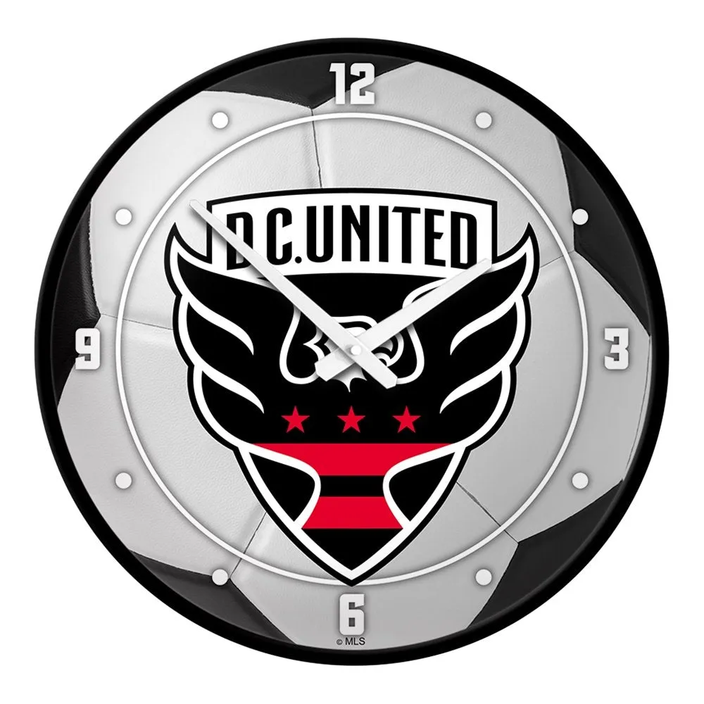D.C. United: Soccer Ball - Modern Disc Wall Clock