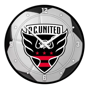 D.C. United: Soccer Ball - Modern Disc Wall Clock