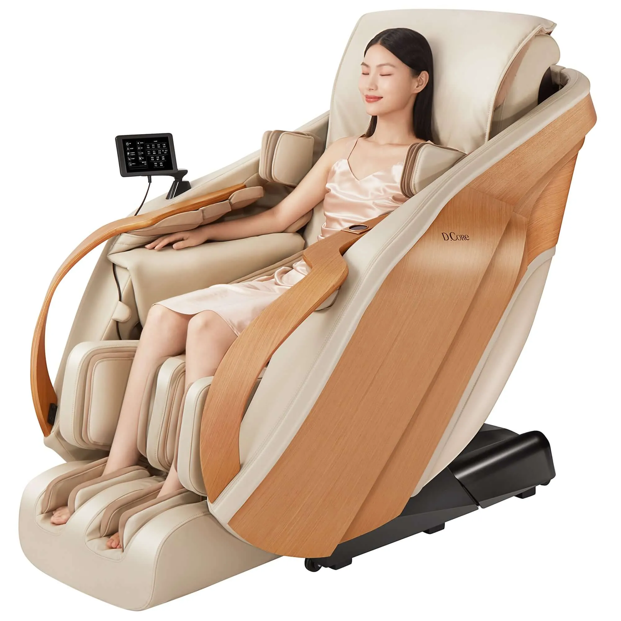 D.Core 2 - Made in Japan Ultra Premium Massage Chair w/ Oak Side Panels