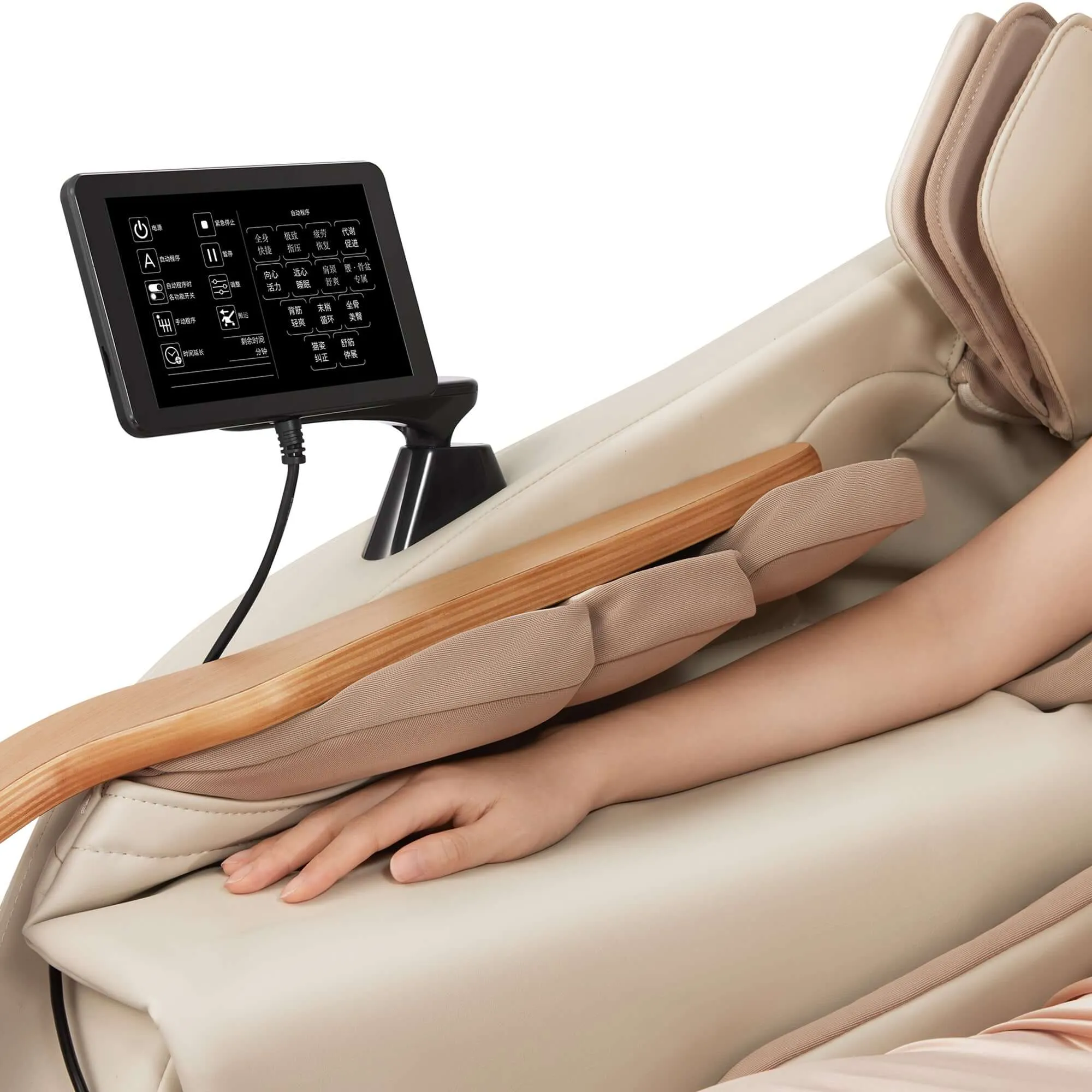 D.Core 2 - Made in Japan Ultra Premium Massage Chair w/ Oak Side Panels