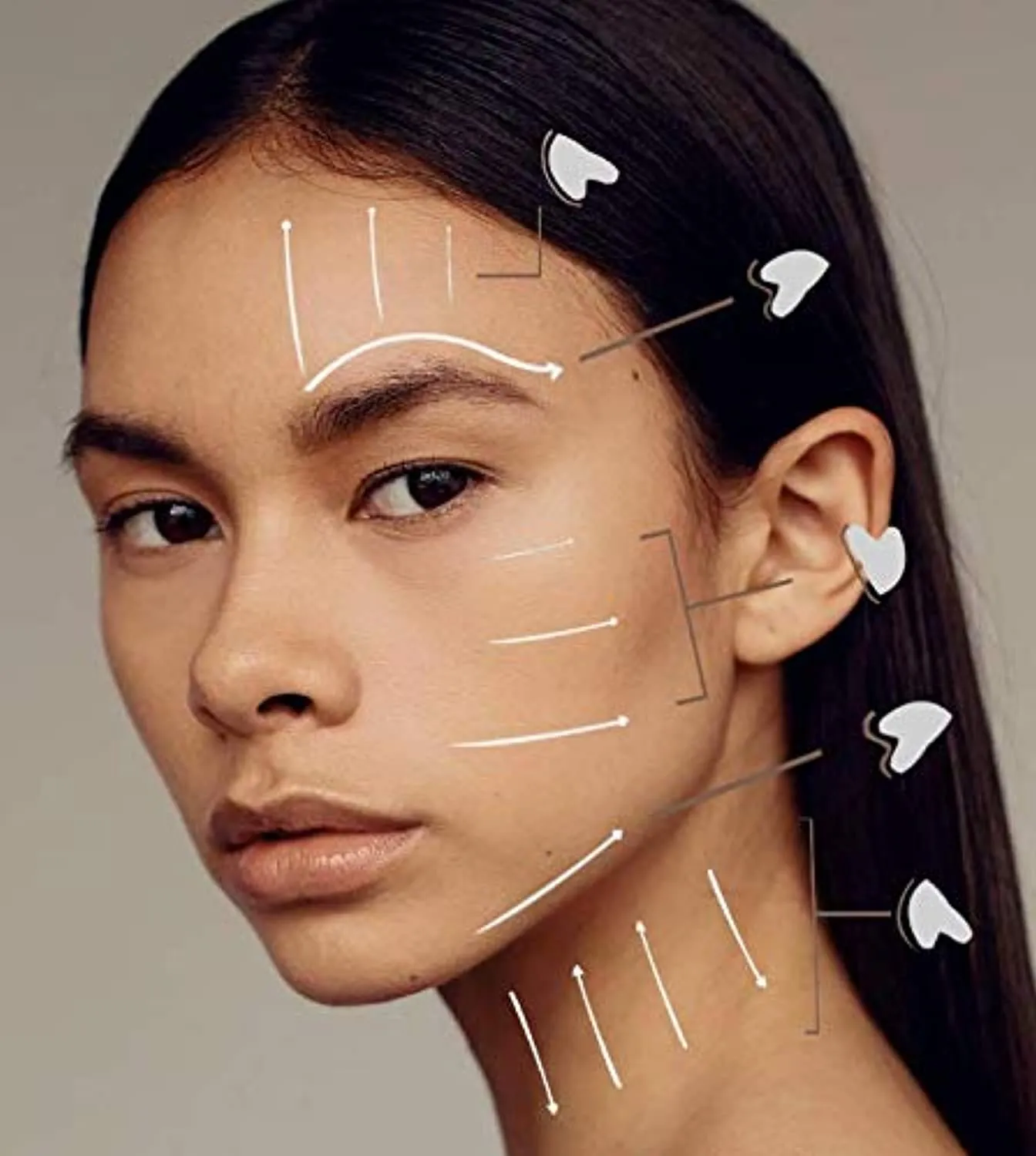 DEAYOKA Rose Quartz Gua Sha Tool - Asian Beauty Secret, for Facial Microcirculation/Removes Toxins/Prevents Wrinkles/Boost Radiance of Complexion - 100% Authentic & Genuine Rose Quartz