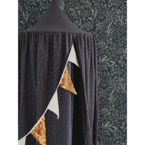 Decorative Canopy - Dark Grey & Gold