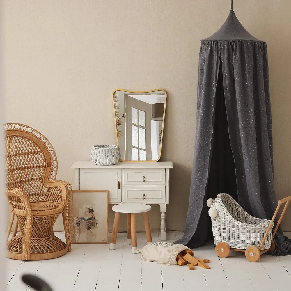Decorative Canopy - Dark Grey & Gold
