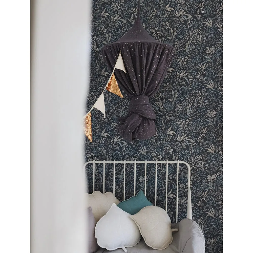 Decorative Canopy - Dark Grey & Gold