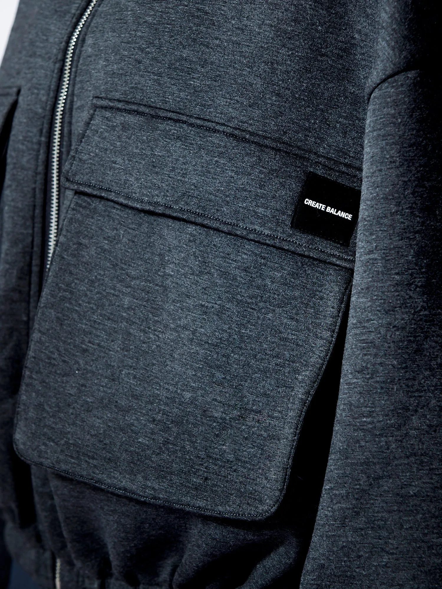 DEEP POCKET JACKET, GREY NEOPPENE