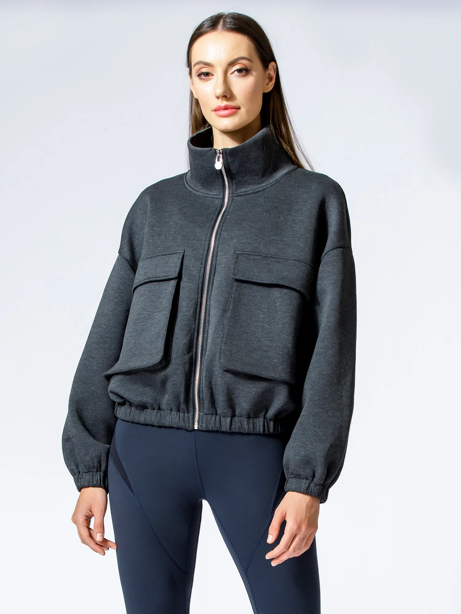 DEEP POCKET JACKET, GREY NEOPPENE