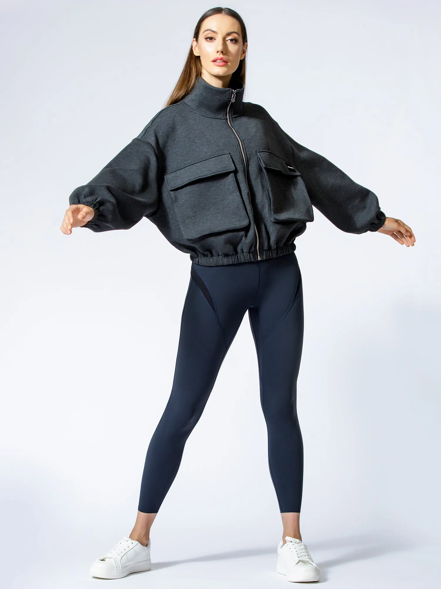 DEEP POCKET JACKET, GREY NEOPPENE