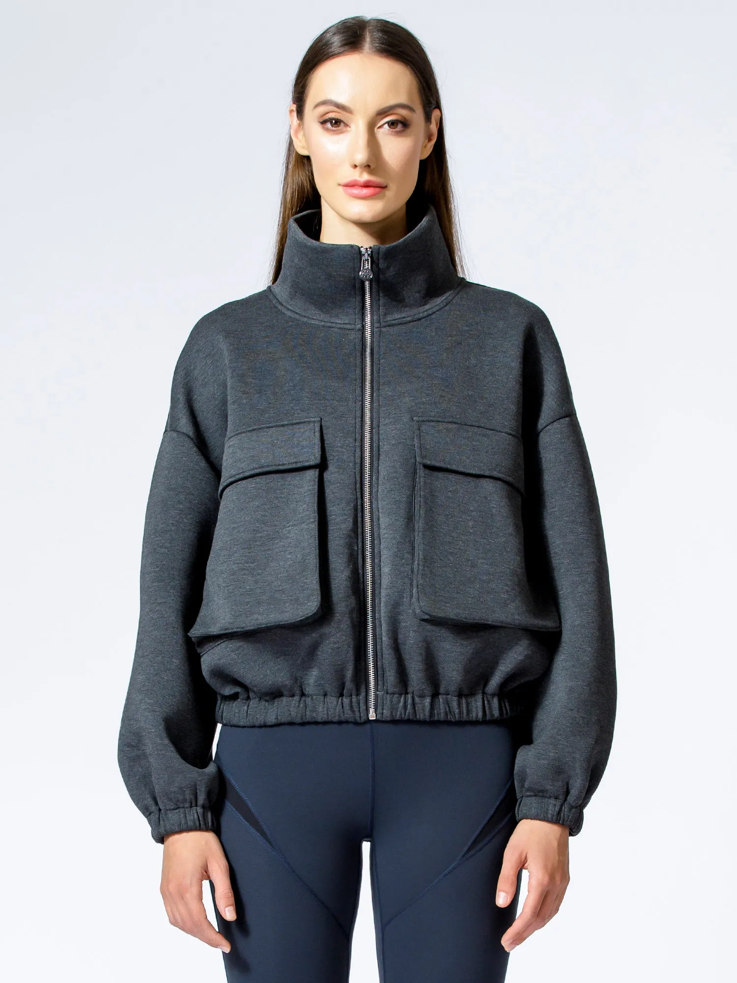 DEEP POCKET JACKET, GREY NEOPPENE