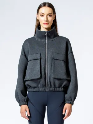 DEEP POCKET JACKET, GREY NEOPPENE