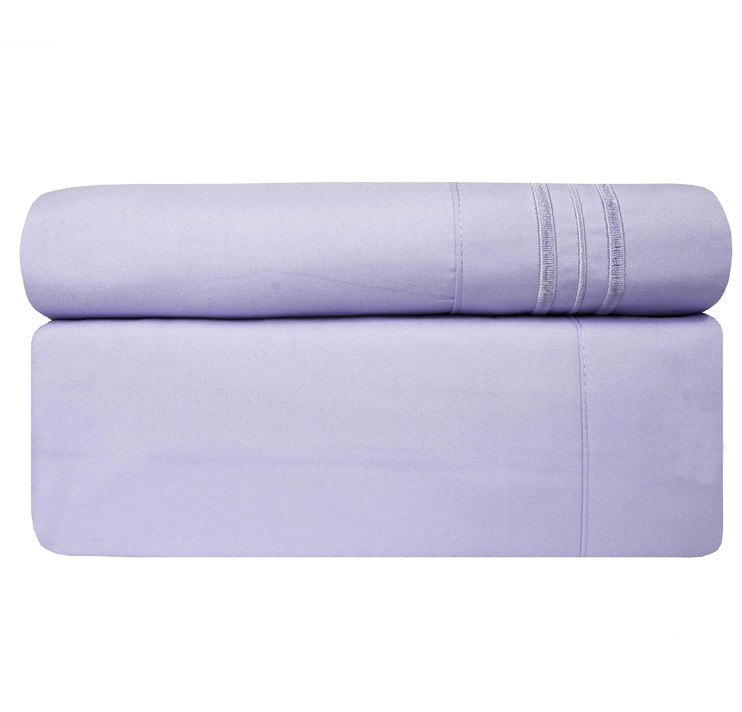 Deep Pocket Soft Microfiber 4-piece Solid Color Bed Sheet Set